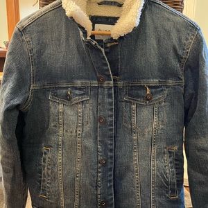 Beautiful wool lined denim jacket.